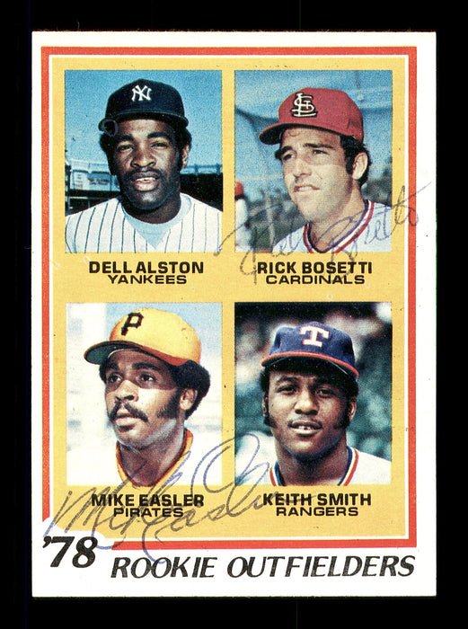 Mike Easler & Rick Bosetti Autographed 1978 Topps Rookie Card #710 SKU #167827 - RSA