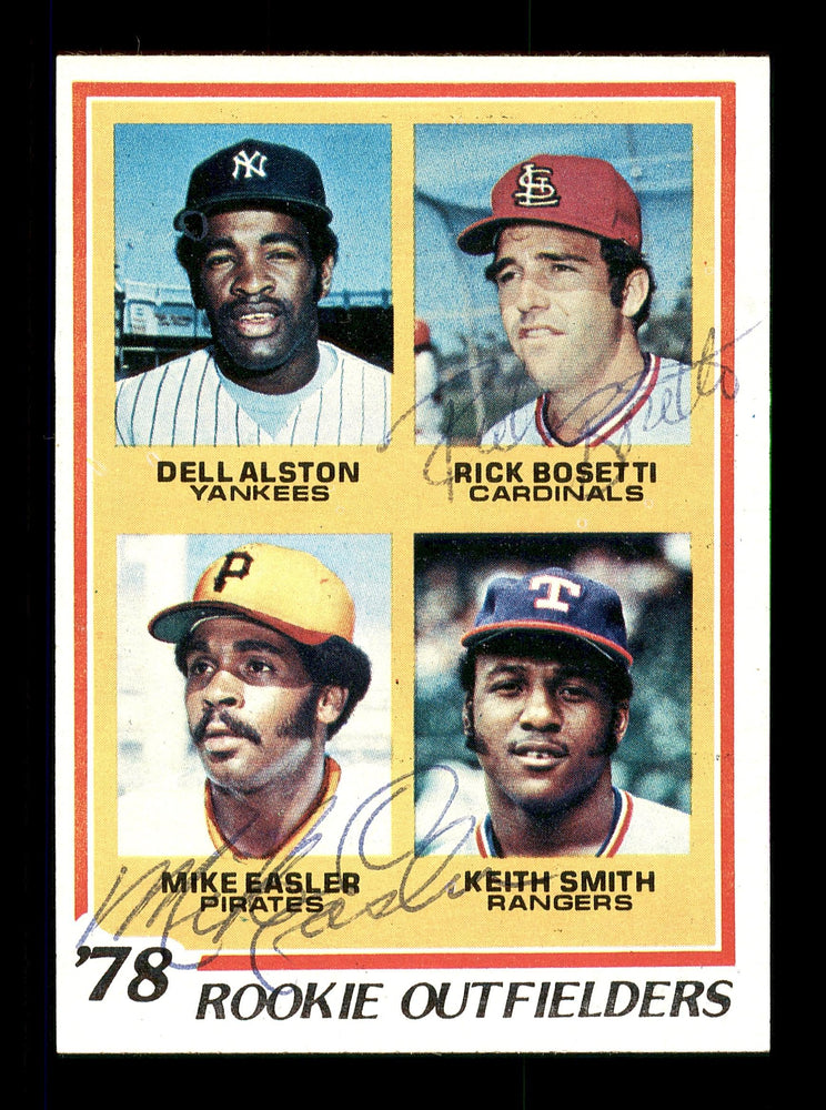 Mike Easler & Rick Bosetti Autographed 1978 Topps Rookie Card #710 SKU #167827 - RSA