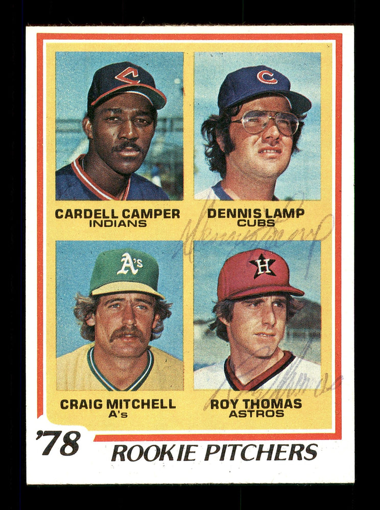 Dennis Lamp & Roy Thomas Autographed 1978 Topps Rookie Card #711 SKU #167832 - RSA