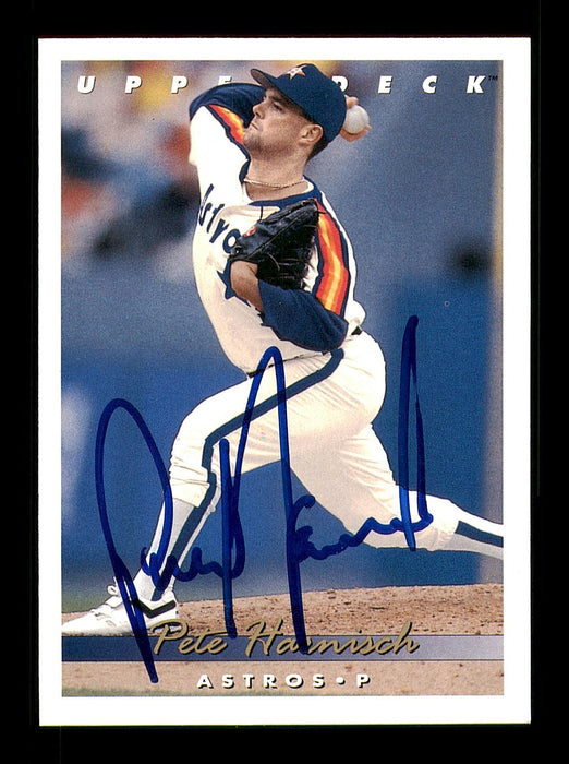 Pete Harnisch Autographed 1993 Upper Deck Card #97 Houston Astros SKU #184281 - RSA