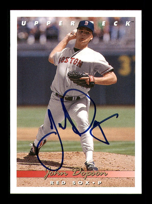 John Dopson Autographed 1993 Upper Deck Card #409 Boston Red Sox SKU #184297 - RSA