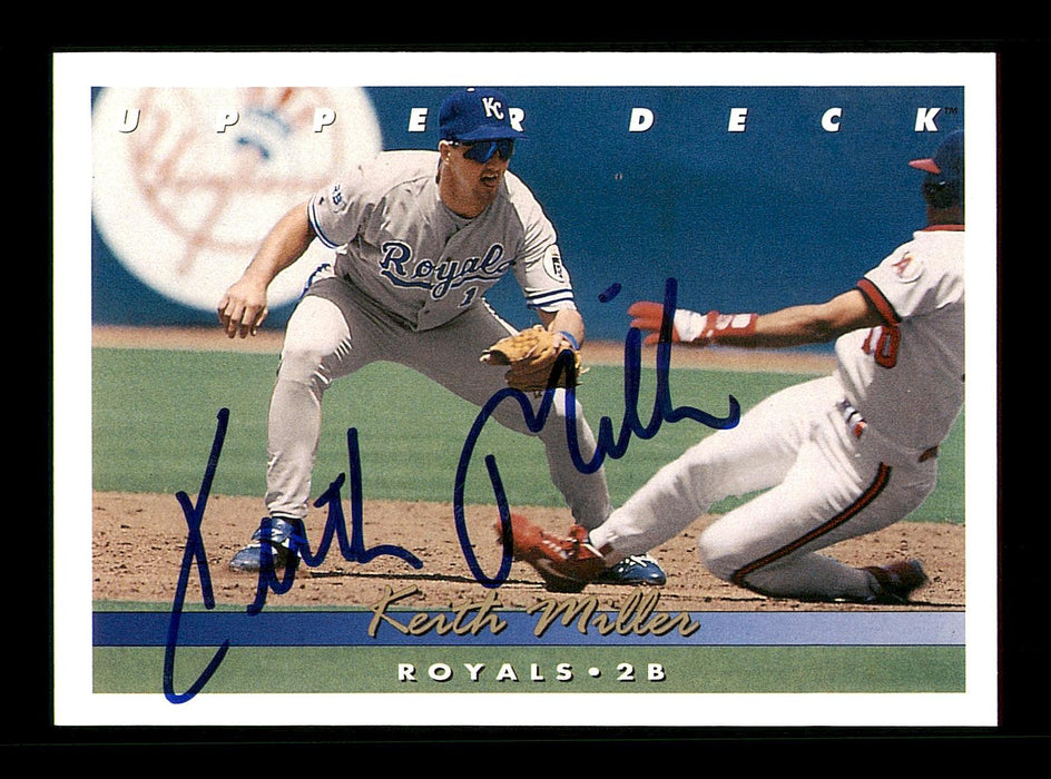 Keith Miller Autographed 1993 Upper Deck Card #302 Kansas City Royals SKU #184305 - RSA
