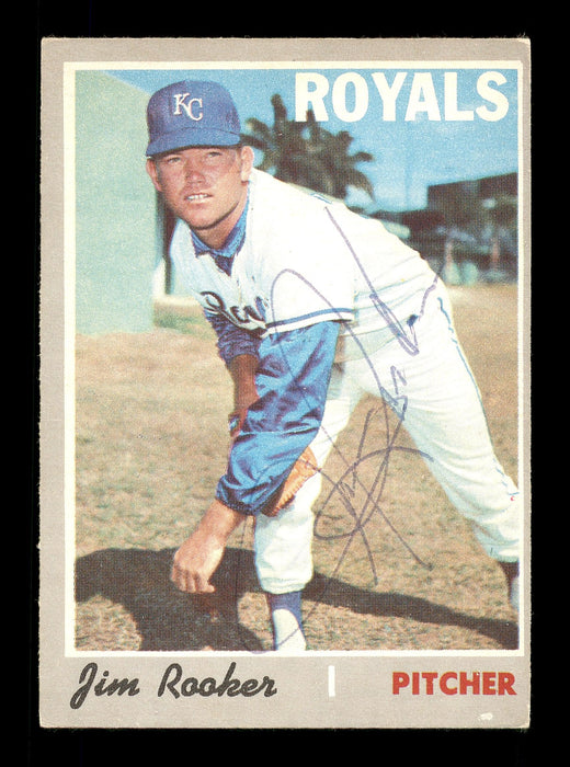 Jim Rooker Autographed 1970 O-Pee-Chee Card #222 Kansas City Royals SKU #169107 - RSA