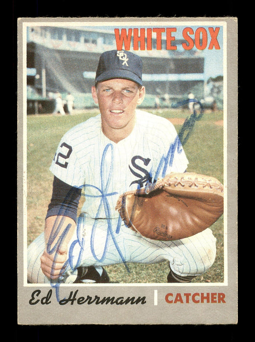 Ed Herrmann Autographed 1970 O-Pee-Chee Card #368 Chicago White Sox SKU #169115 - RSA