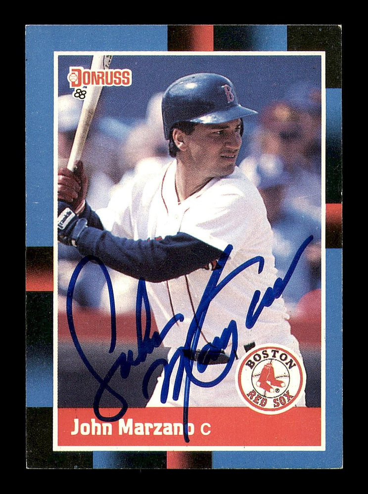 John Marzano Autographed 1988 Donruss Card #421 Boston Red Sox SKU #184393 - RSA