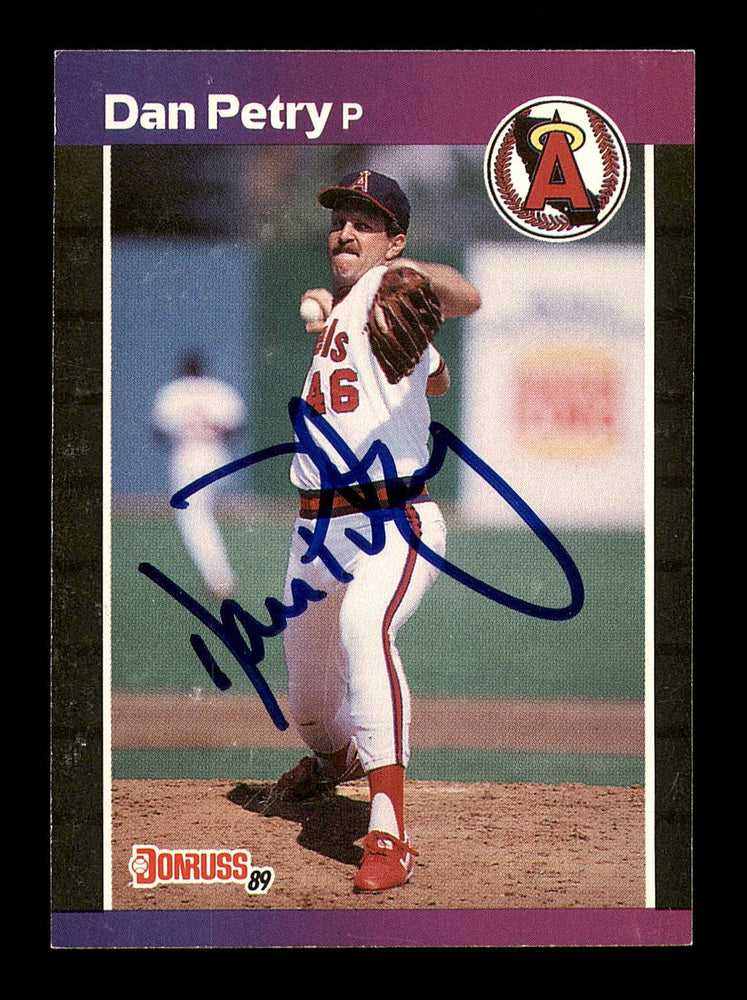 Dan Petry Autographed 1989 Donruss Card #344 California Angels SKU #184421 - RSA