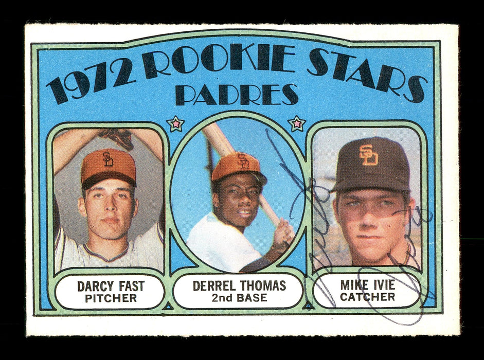 Mike Ivie Autographed 1972 O-Pee-Chee Rookie Card #457 San Diego Padres SKU #169195 - RSA