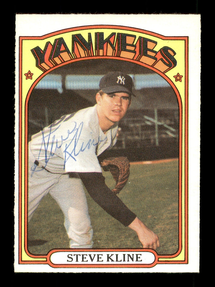 Steve Kline Autographed 1972 O-Pee-Chee Card #467 New York Yankees SKU #169198 - RSA