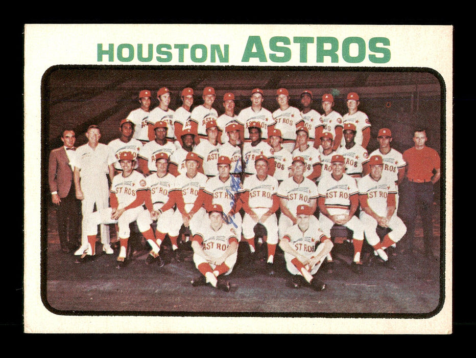 Grady Hatton Autographed 1973 O-Pee-Chee Team Card #158 Houston Astros Coach SKU #169212 - RSA
