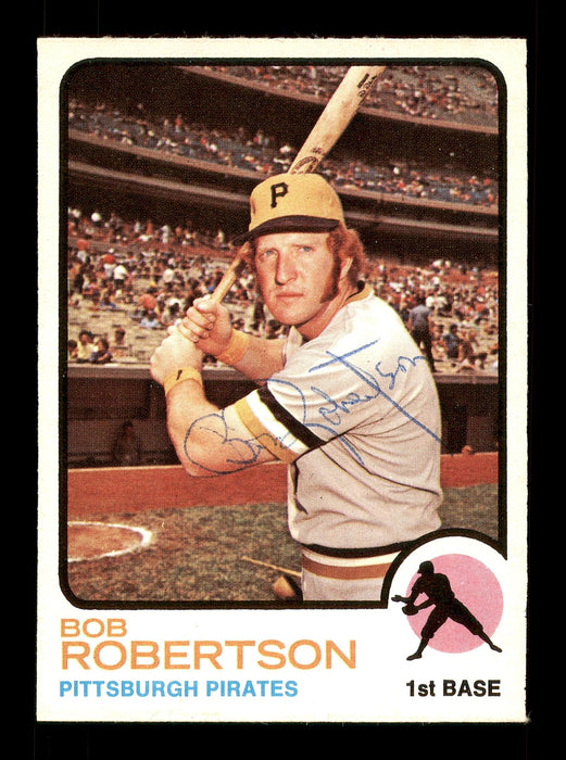 Bob Robertson Autographed 1973 O-Pee-Chee Card #422 Pittsburgh Pirates SKU #169265 - RSA