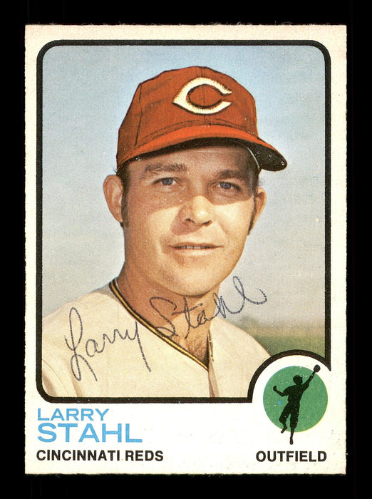 Larry Stahl Autographed 1973 O-Pee-Chee Card #533 Cincinnati Reds SKU #169289 - RSA