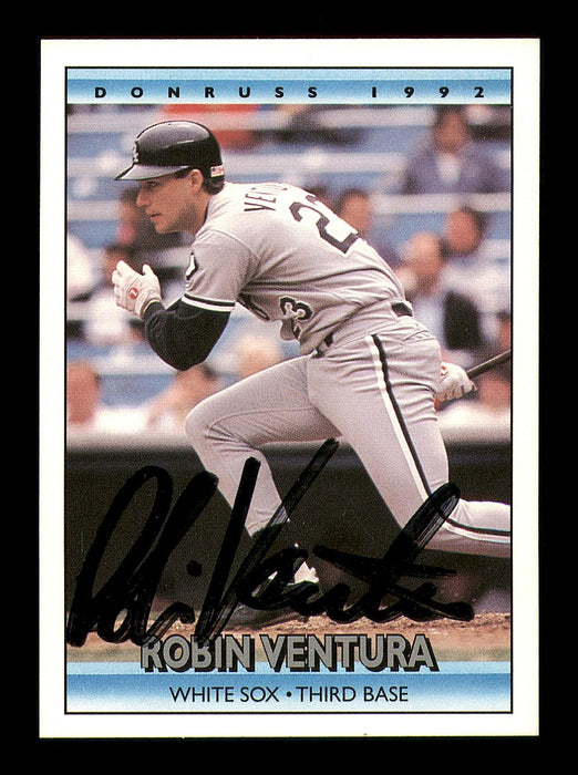 Robin Ventura Autographed 1992 Donruss Card #145 Chicago White Sox