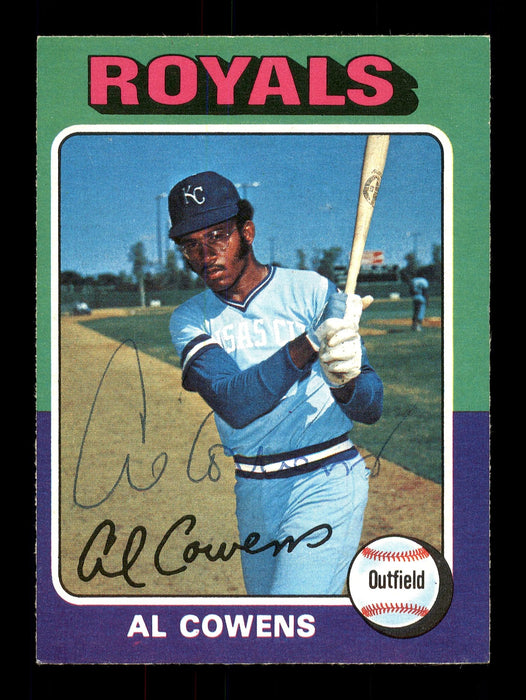 Al Cowens Autographed 1975 O-Pee-Chee Rookie Card #437 Kansas City Royals SKU #169400 - RSA