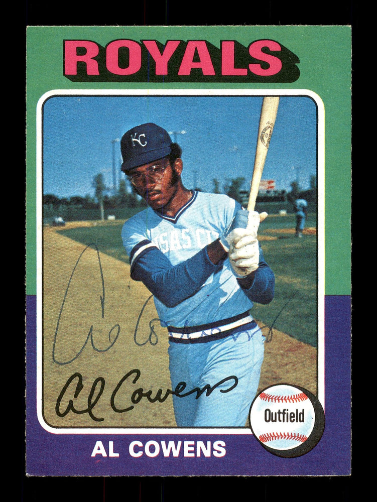 Al Cowens Autographed 1975 O-Pee-Chee Rookie Card #437 Kansas City Royals SKU #169400 - RSA