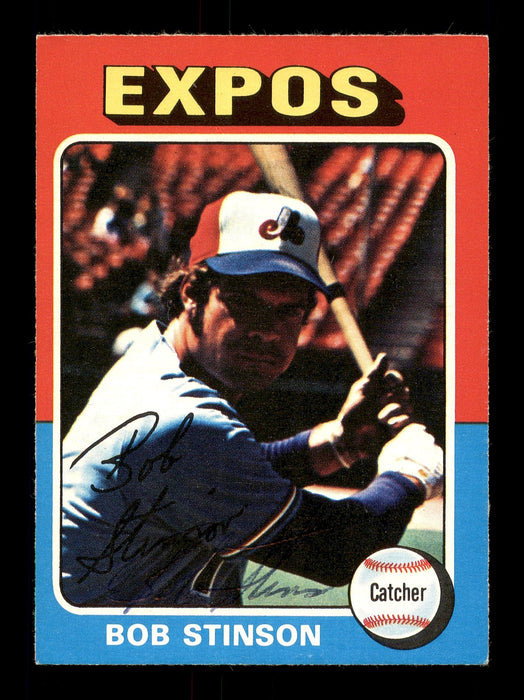 Bob Stinson Autographed 1975 O-Pee-Chee Card #471 Montreal Expos SKU #169403 - RSA