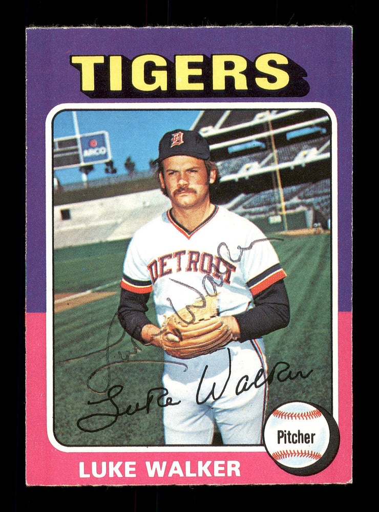 Luke Walker Autographed 1975 O-Pee-Chee Card #474 Detroit Tigers SKU #169404 - RSA