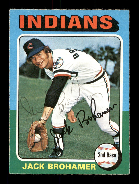 Jack Brohamer Autographed 1975 O-Pee-Chee Card #552 Cleveland Indians SKU #169411 - RSA