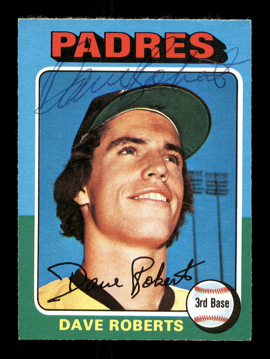 Dave Roberts Autographed 1975 O-Pee-Chee Card #558 San Diego Padres SKU #169413 - RSA