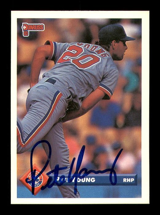 Pete Young Autographed 1993 Donruss Card #616 Montreal Expos SKU #184633 - RSA