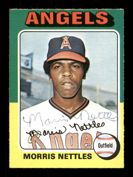 Morris Nettles Autographed 1975 O-Pee-Chee Rookie Card #632 California Angels SKU #169427 - RSA