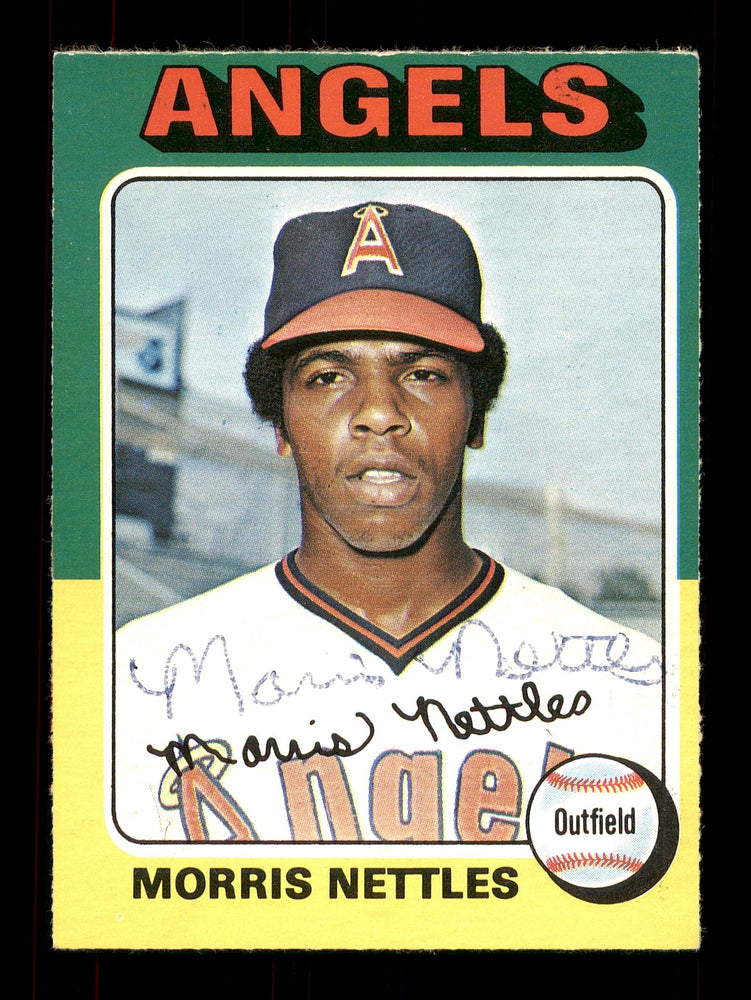 Morris Nettles Autographed 1975 O-Pee-Chee Rookie Card #632 California Angels SKU #169427 - RSA