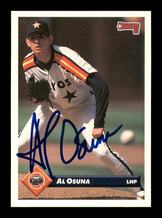 Al Osuna Autographed 1993 Donruss Card #216 Houston Astros SKU #184647 - RSA