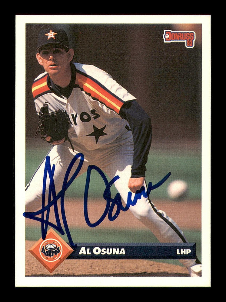 Al Osuna Autographed 1993 Donruss Card #216 Houston Astros SKU #184647 - RSA