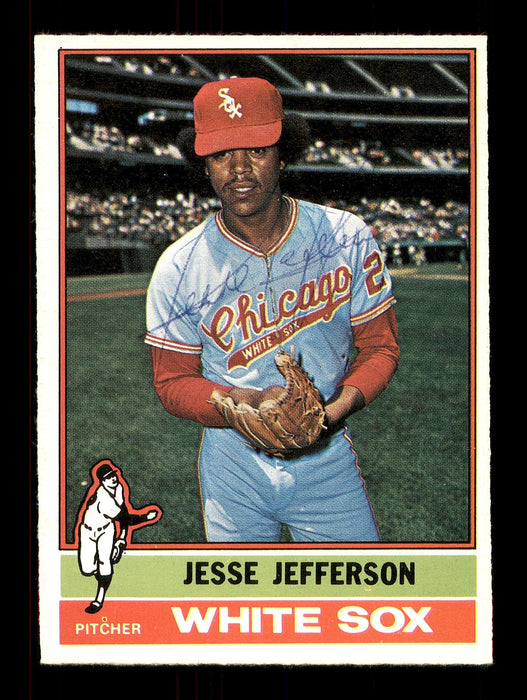 Jesse Jefferson Autographed 1976 O-Pee-Chee Card #47 Chicago White Sox SKU #169434 - RSA