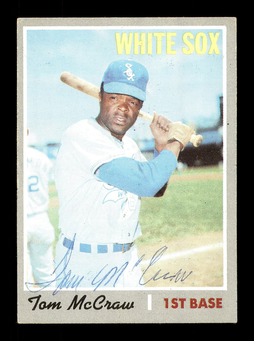 Tom McGraw Autographed 1970 Topps Card #561 Chicago White Sox SKU #168245 - RSA
