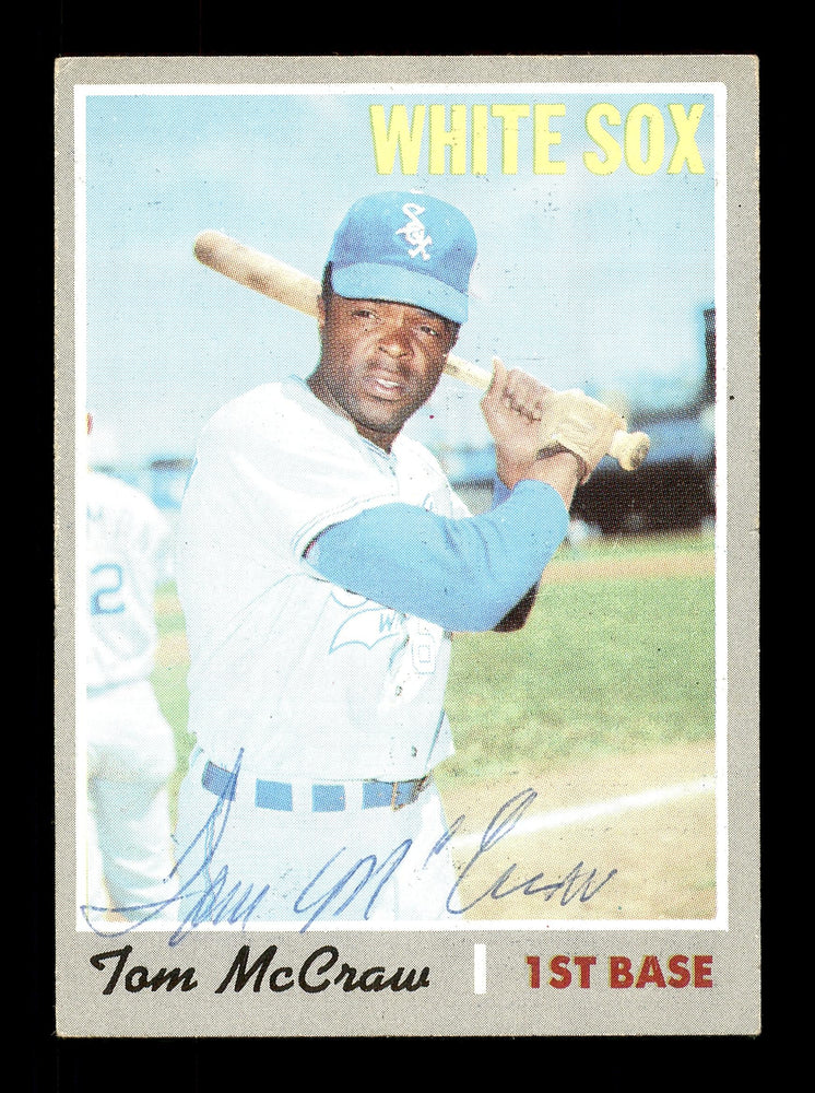 Tom McGraw Autographed 1970 Topps Card #561 Chicago White Sox SKU #168245 - RSA
