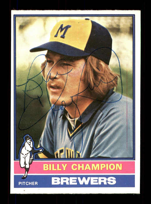 Billy Champion Autographed 1976 O-Pee-Chee Card #501 Milwaukee Brewers SKU #169464 - RSA