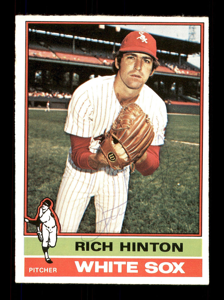 Rich Hinton Autographed 1976 O-Pee-Chee Card #607 Chicago White Sox SKU #169472 - RSA
