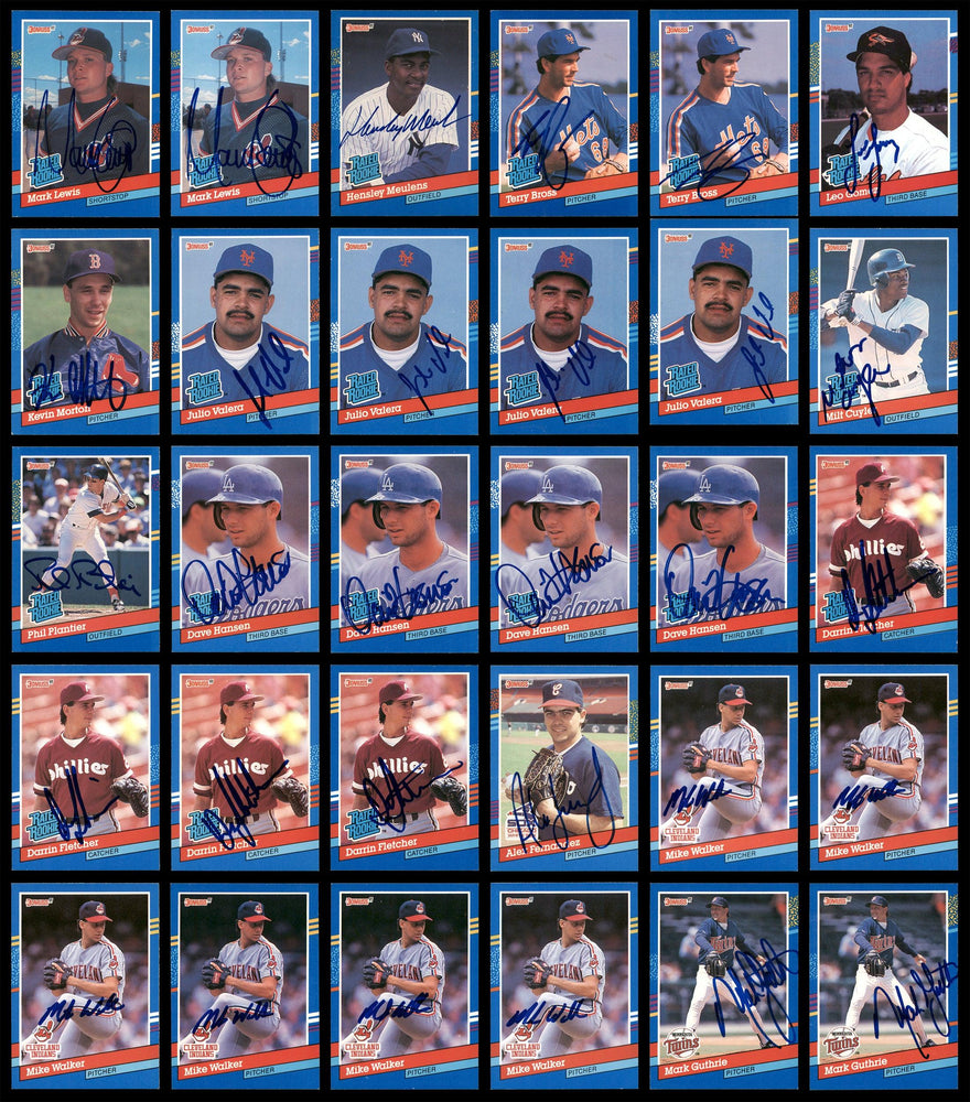1991 Donruss Baseball Autographed Cards Lot Of 318 SKU #185532 - RSA
