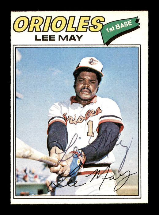 Lee May Autographed 1977 O-Pee-Chee Card #125 Baltimore Orioles SKU #169508 - RSA