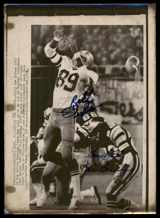 Billy Joe Dupree & Bill Bradley Autographed 8x11 AP Photo SKU #185470 - RSA