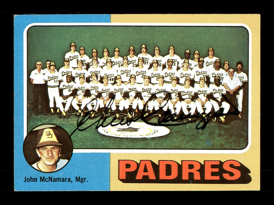 Chris Cannizzaro Autographed 1975 Topps Team Card #146 San Diego Padres SKU #168381 - RSA