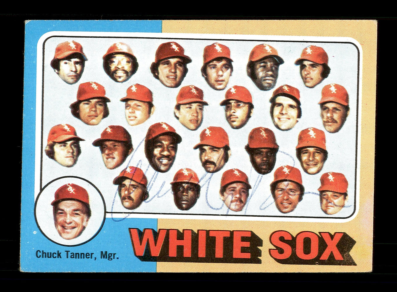 Chuck Tanner Autographed 1975 Topps Card #276 Chicago White Sox SKU #168422 - RSA