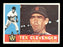 Tex Clevenger Autographed 1960 Topps Card #392 Washington Senators SKU #169662 - RSA