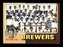Lafayette Currence Autographed 1975 Topps Team Card #384 Milwaukee Brewers SKU #168451 - RSA