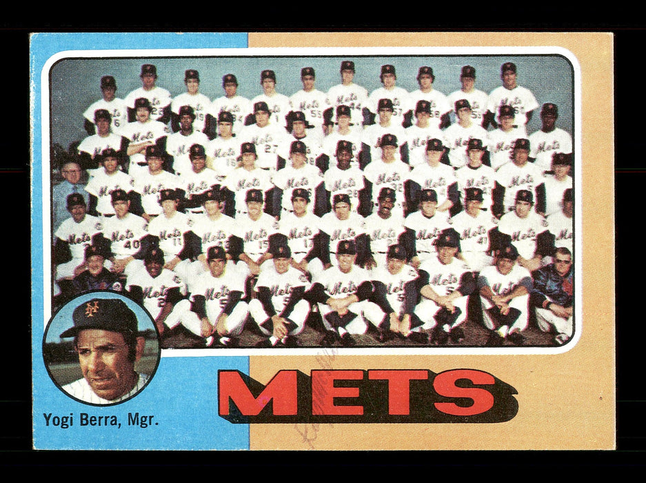 Roy McMillan Autographed 1975 Topps Team Card #421 New York Mets SKU #168460 - RSA