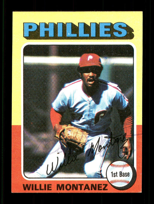 Willie Montanez Autographed 1975 Topps Mini Card #162 Philadelphia Phillies SKU #168602 - RSA