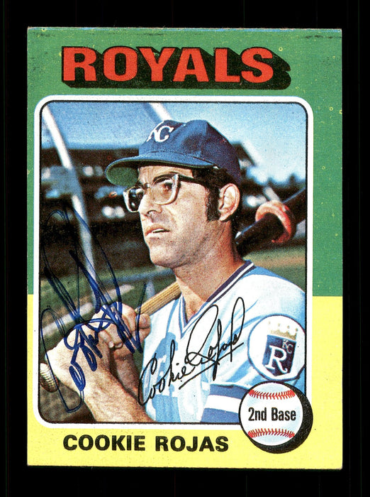 Cookie Rojas Autographed 1975 Topps Mini Card #169 Kansas City Royals SKU #168603 - RSA
