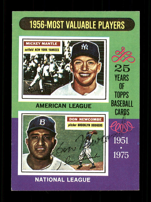 Don Newcombe Autographed 1975 Topps Mini Card #194 Los Angeles Dodgers SKU #168608 - RSA