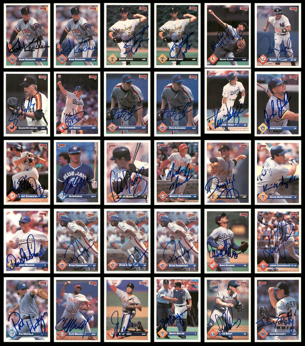 1993 Donruss Baseball Autographed Cards Lot Of 141 SKU #185534 - RSA