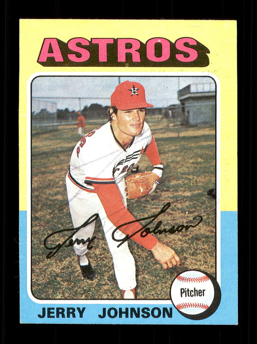Jerry Johnson Autographed 1975 Topps Mini Card #218 Houston Astros SKU #168611 - RSA