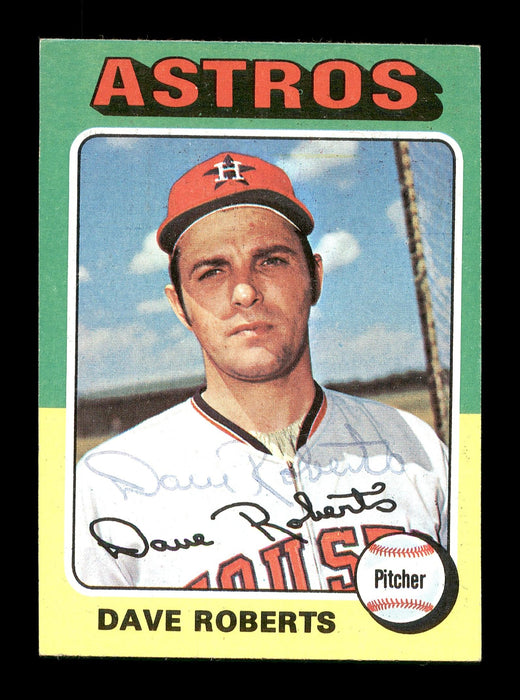 Dave Roberts Autographed 1975 Topps Mini Card #301 Houston Astros SKU #168632 - RSA