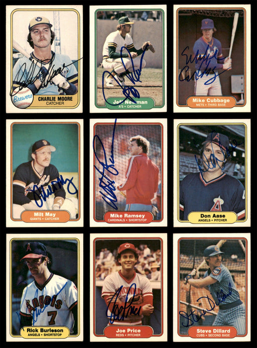 1981-1987 Fleer Baseball Autographed Cards Lot Of 87 SKU #185536 - RSA