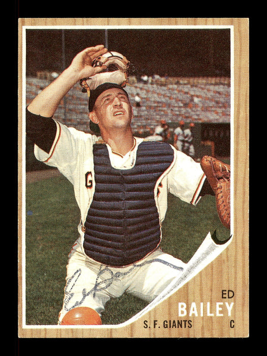 Ed Bailey Autographed 1962 Topps Card #459 San Francisco Giants SKU #170013 - RSA