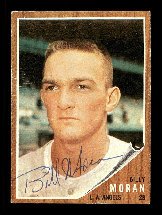 Billy Moran Autographed 1962 Topps Card #539 Los Angeles Angels High Number SKU #170028 - RSA