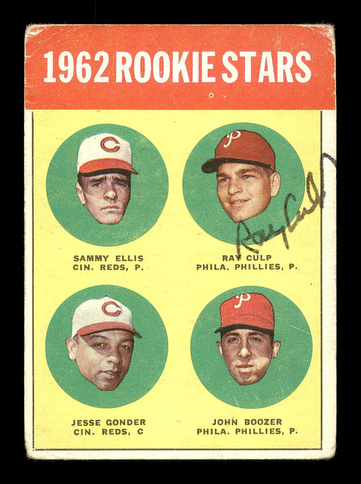 Ray Culp Autographed 1963 Topps Rookie Card #29 Philadelphia Phillies SKU #170052 - RSA